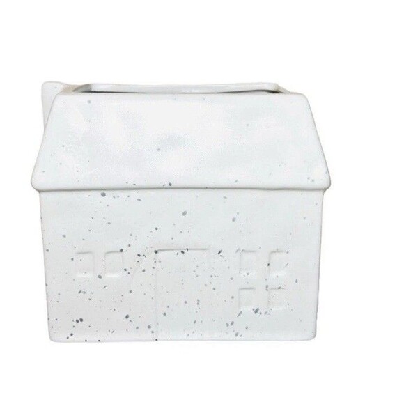 3pc Target Ceramic House Planters Cottage Farmhouse  Houses White New - Picture 3 of 8